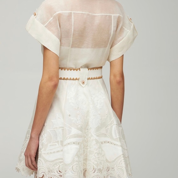 ZIMMERMAN POSTCARD EMBROIDERED MINI - Picture 6 of 11